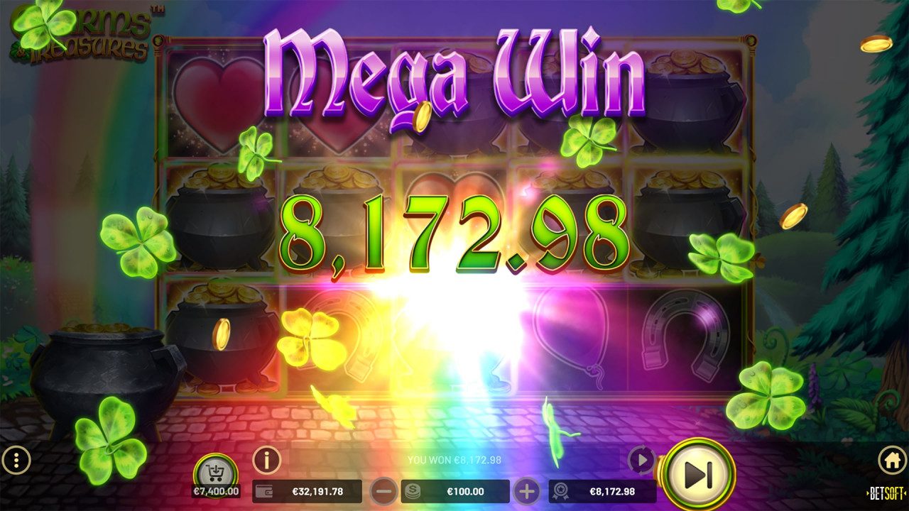 BetSoft Charms and Treasures Screenshot