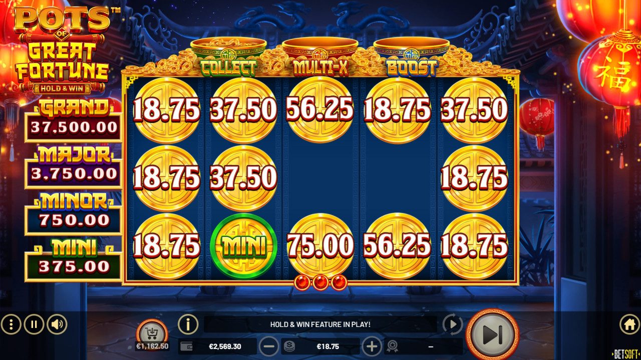BetSoft Pots of Great Fortune Screenshot