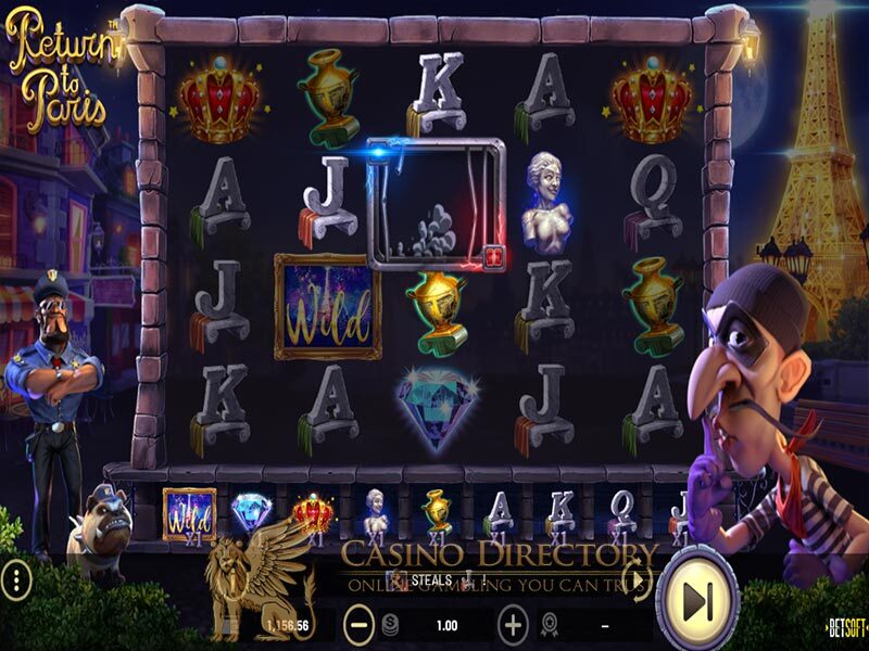 BetSoft Return to Paris Screenshot