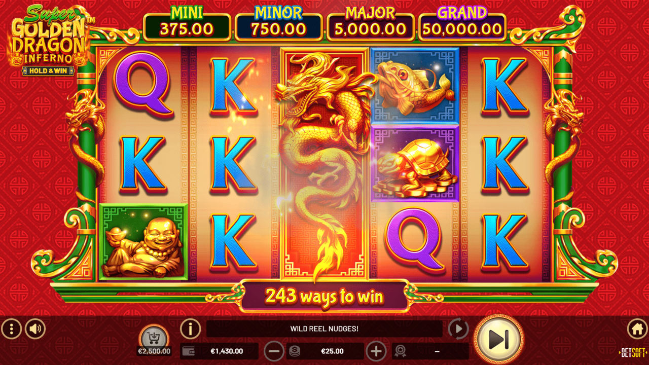 BetSoft Super Golden Dragon Inferno Screenshot