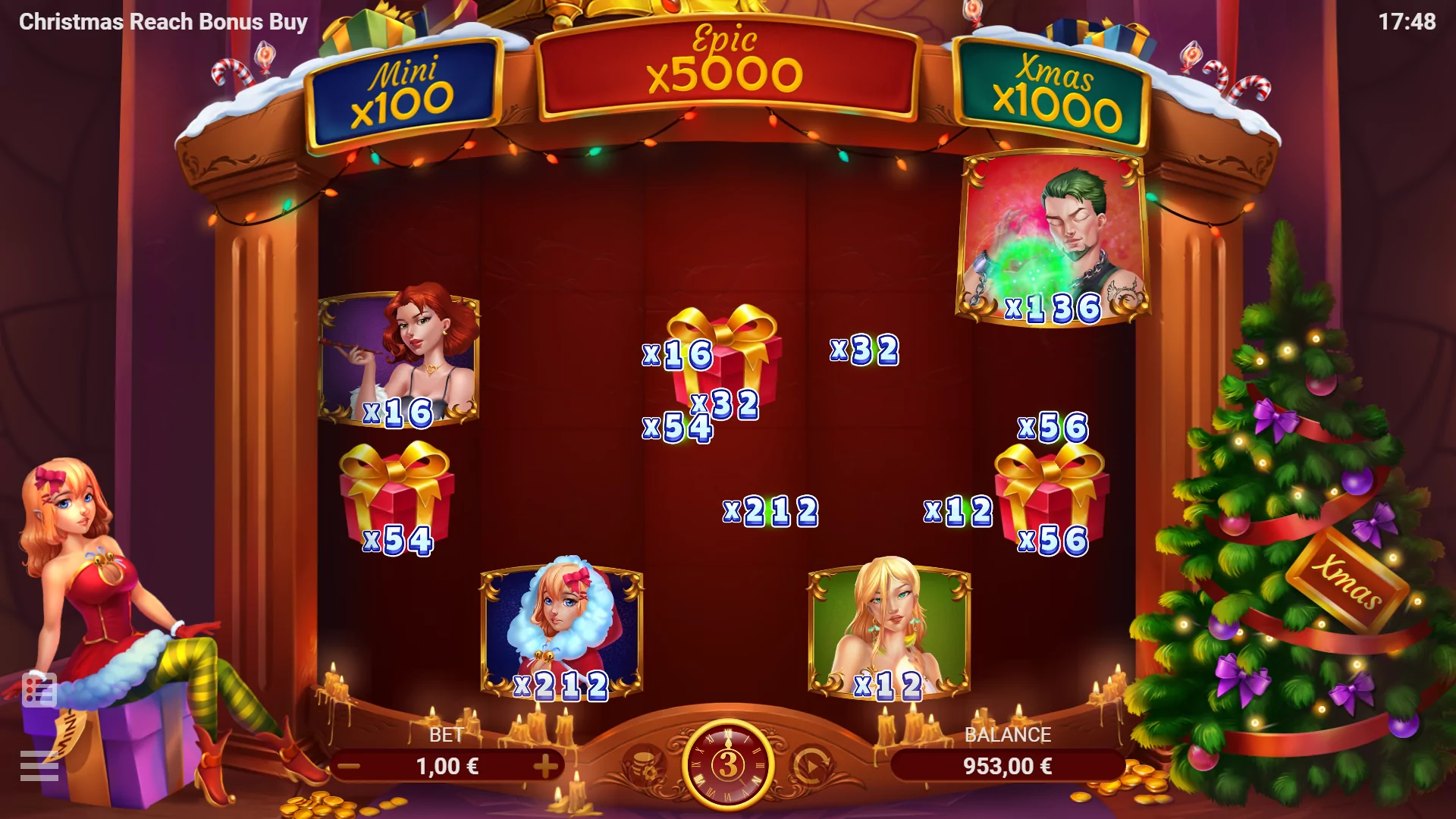 EVO Christmas Reach Bonus Buy Screenshot