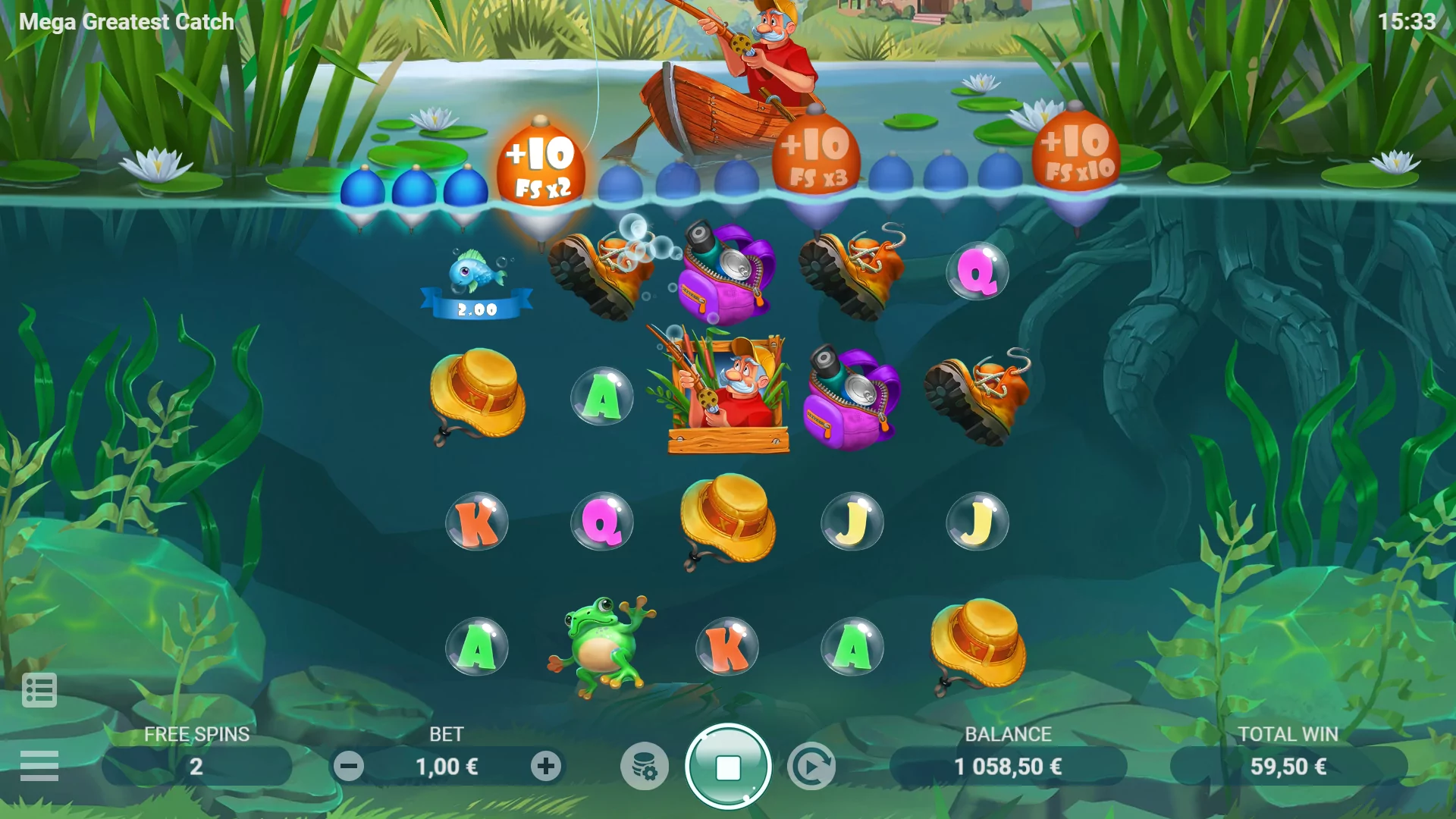 EVO Mega Greatest Catch Screenshot