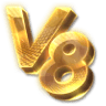 V8 Poker Logo at Slot Maker